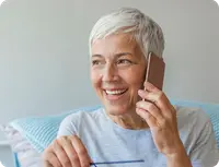 Woman with telephone